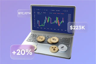 Représentation visuelle de la plateforme de trading automatique alimentée par l'IA sur Lierre Valorif